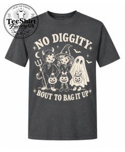 No Diggity Halloween Shirt, Bout To Bag It Up, Retro Spooky Season Comfort Colors® Tee 1 Thiet ke chua co ten 20