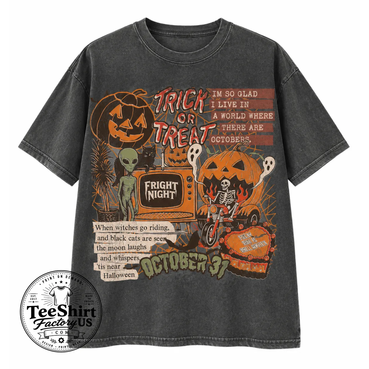Comfort Colors® Halloween Collage Shirt, Retro Halloween Shirt, Spooky Season Ghost Tee, Halloween Cute Outfit, Halloween Gift