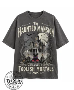 Retro Disney Halloween Mickey Haunted Mansion Shirt, Vintage Mickey's Not So Scary Halloween Party Tee, Magic Kingdom Spooky Season Shirt 1 Thiet ke chua co ten 1 3