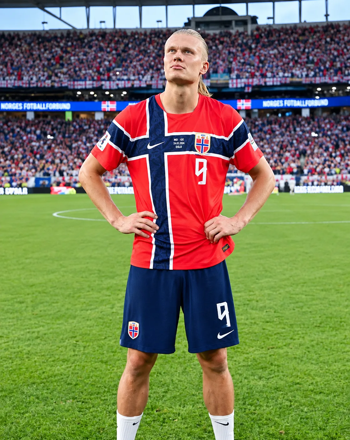 206aad65-51b9-413b-a0a8-ee147c0a75c8 Norway Football Jersey – Classic Red & Navy Cross Norwegian Soccer Fan Jersey — image 2