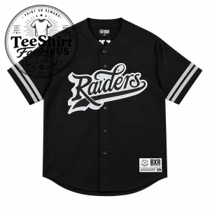 Raiders Baseball Jersey – Classic Black & White Baseball Fan Jersey 1 Thiet ke chua co ten 17
