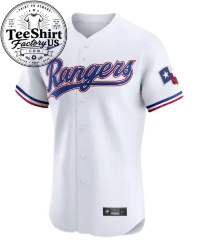 Texas Rangers Baseball Jersey – Classic White Edition