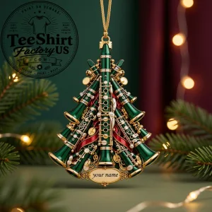 Personalized Clarinet Christmas Ornament 1 Thiet ke chua co ten 4