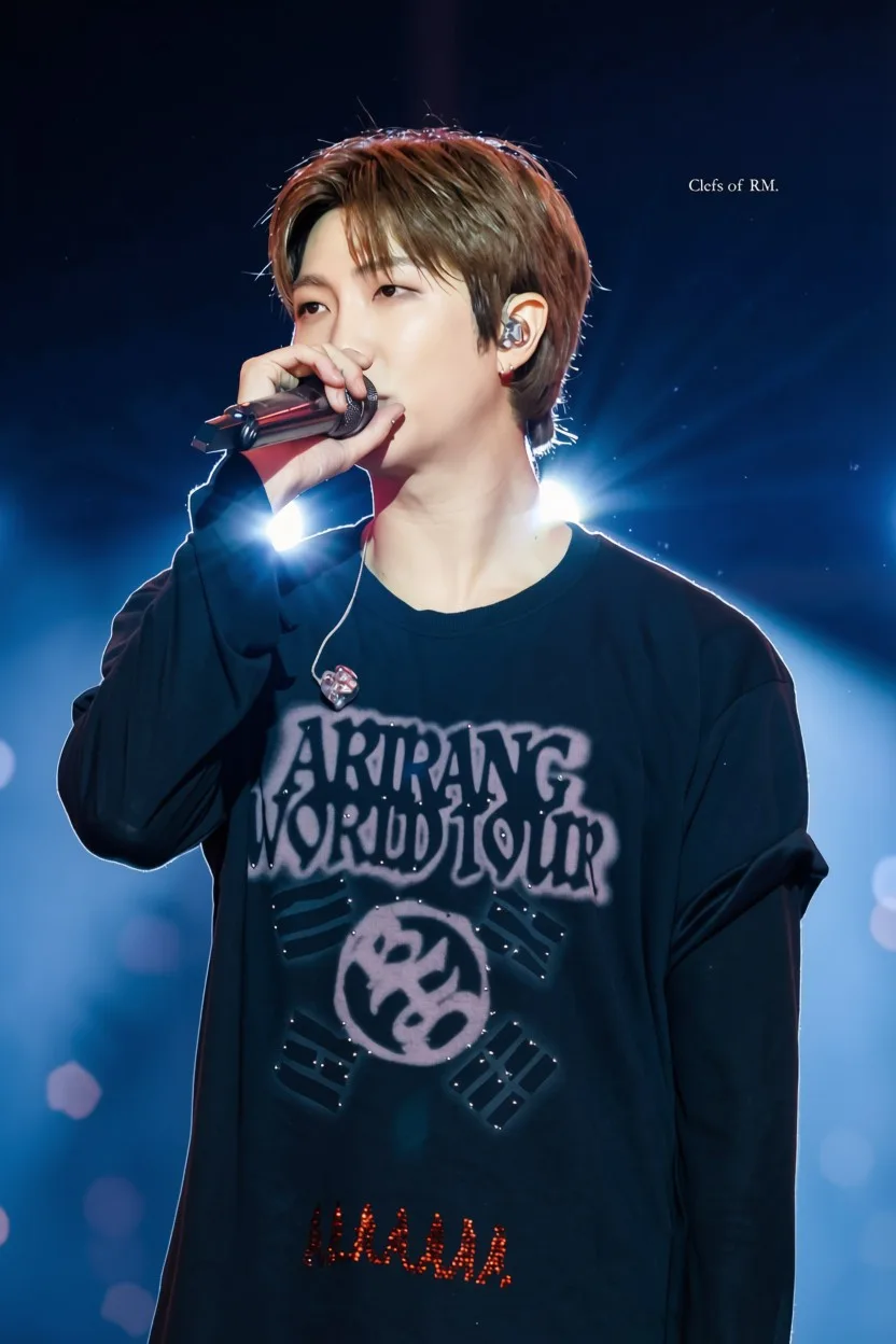 magic_edit#TUFIWVJnbVhKdjgjMSM3ZjZlYzJkNDA4MTFjNWU1MmEwYWMyODM0NmM1ZGMwYiM0MDMyIyNUUkFOU0ZPUk1BVElPTl9SRVFVRVNU RM BTS ARIRANG World Tour Shirt, Black Long Sleeve Graphic Tee, Korean Music Fan T-Shirt — image 2